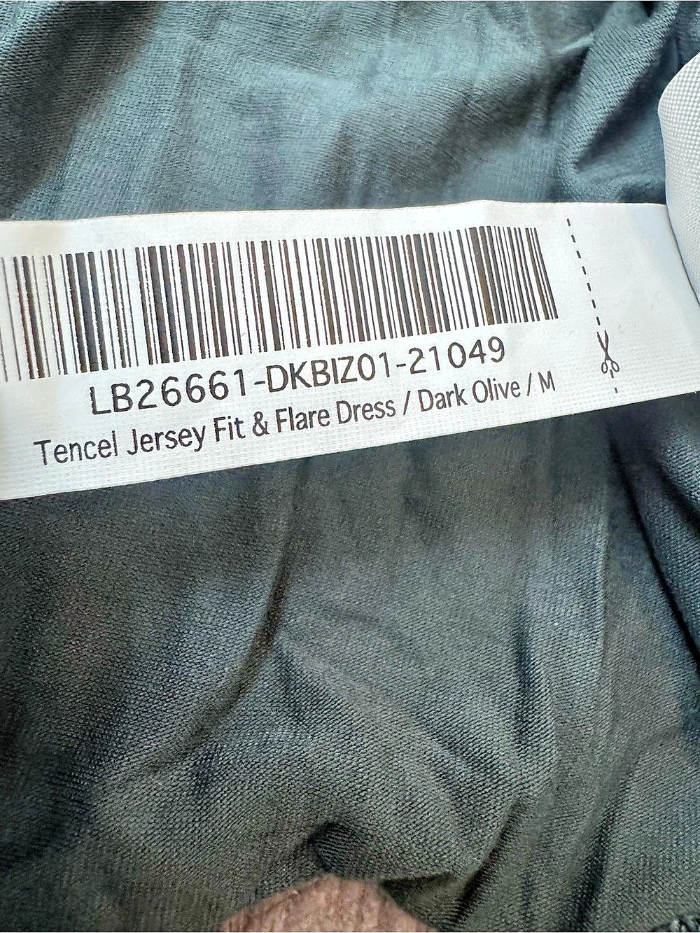 Quince Womens Tencel Jersey Fit & Flare Dress Dark Olive Green New NWT Medium - Picture 8 of 11